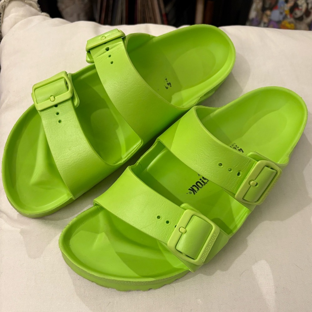 BIRKENSTOCK Arizona Essentials EVA Lime Green Sandals 🍋‍🟩